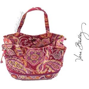 Vera Bradley Retired Sherry Raspberry Fizz Tote